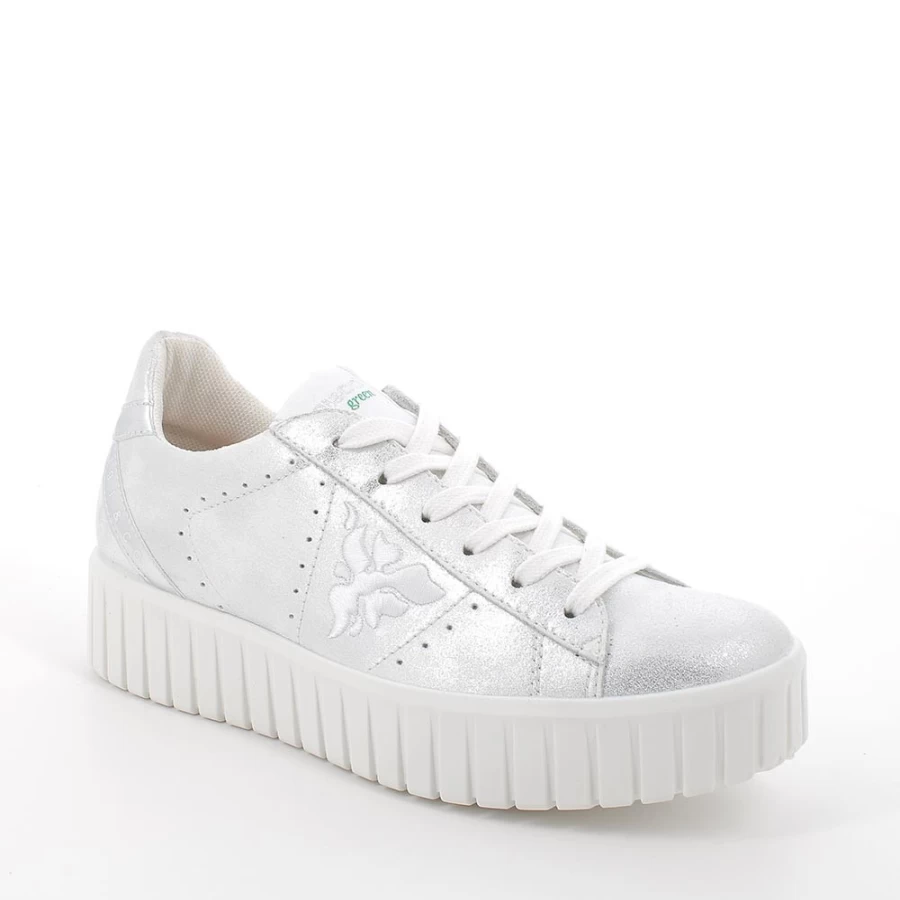 "Igi&Co Women's Silver Sneakers – Stylish & Comfortable Footwear"