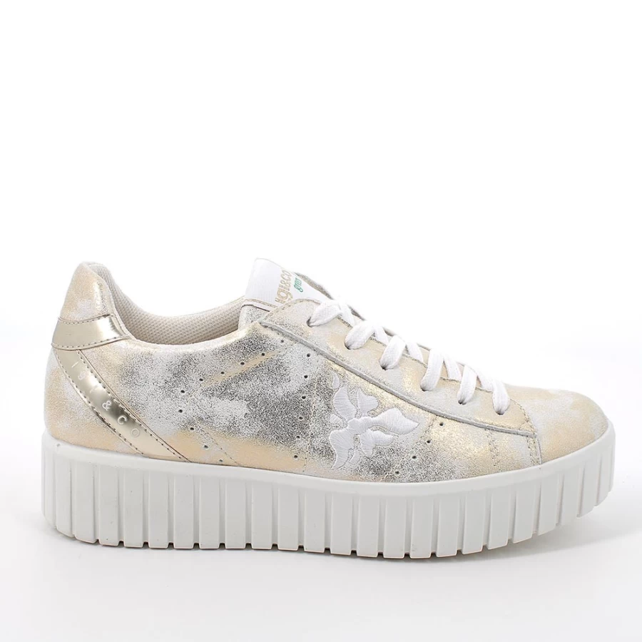 "Igi&Co Women's Platinum Sneakers – Stylish & Comfortable Footwear"