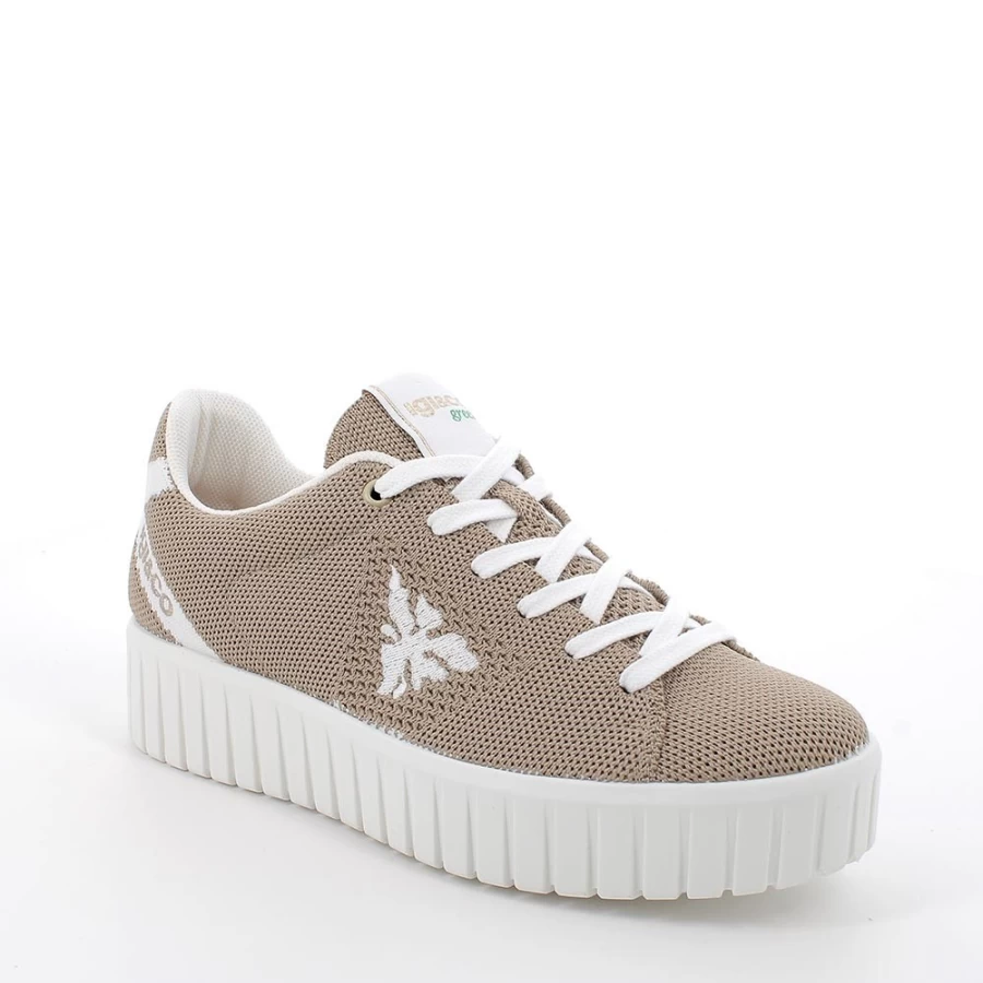 "Igi&Co Women's Beige & White Sneakers - Fashionable Comfort Footwear"