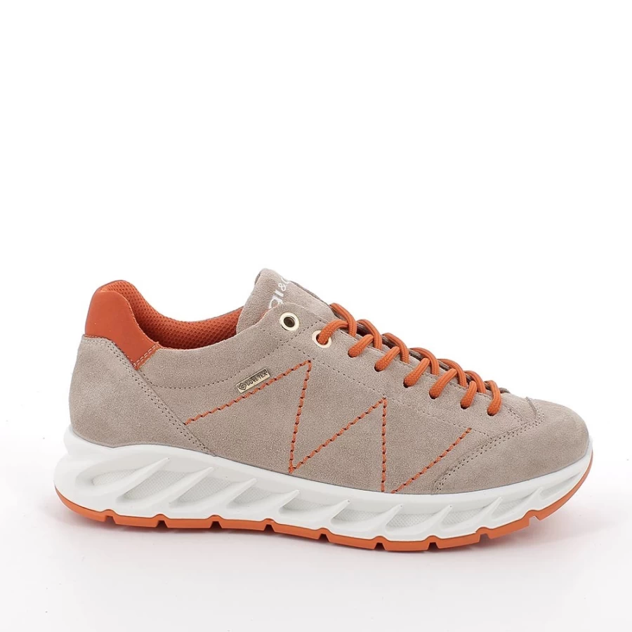 "Igi&Co Women's Light Brown Leather Gore-Tex® Sneakers"