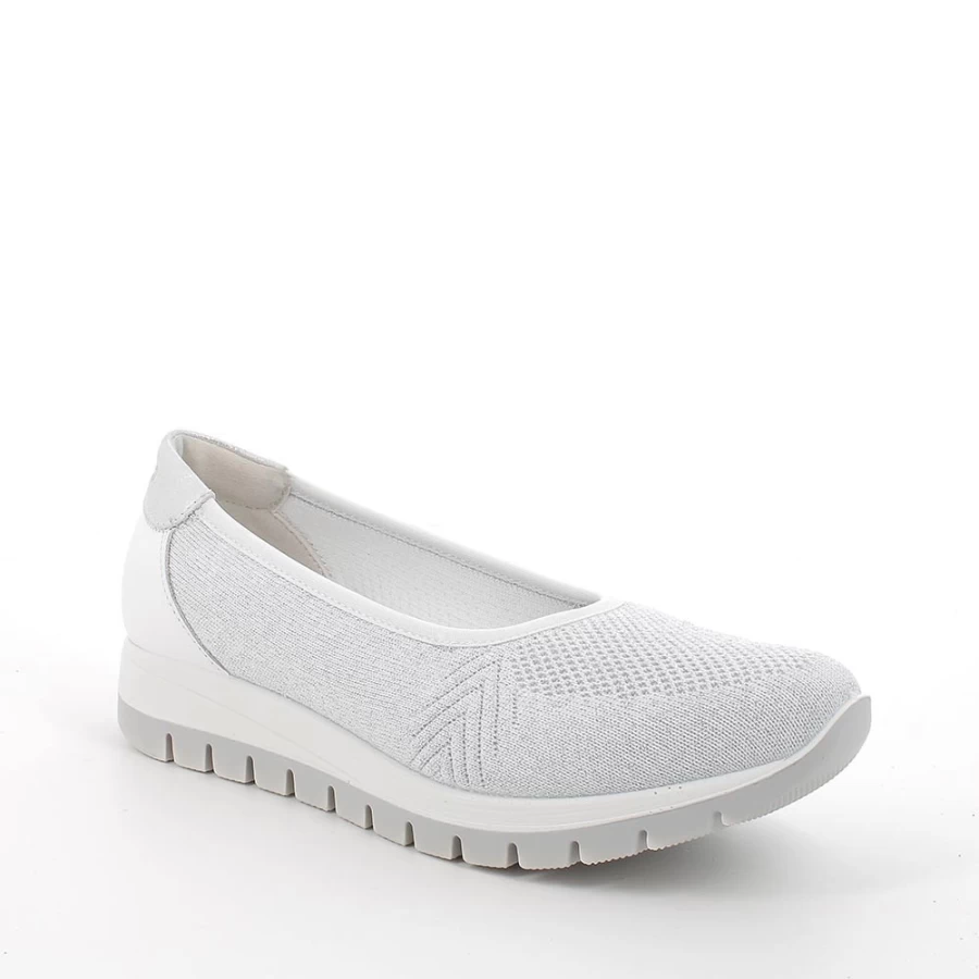 "Igi&Co Women's Mary Jane Shoes in White & Silver"