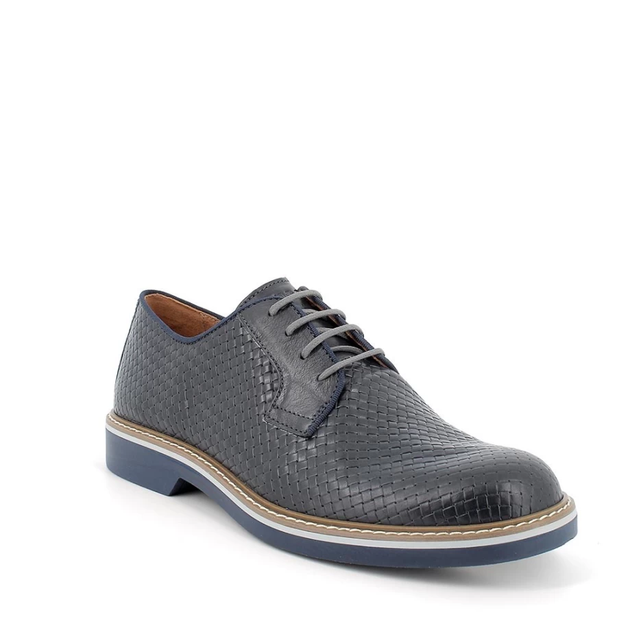 "Igi&Co Men's Blue Lace-Up Shoes – Stylish & Comfortable Footwear"
