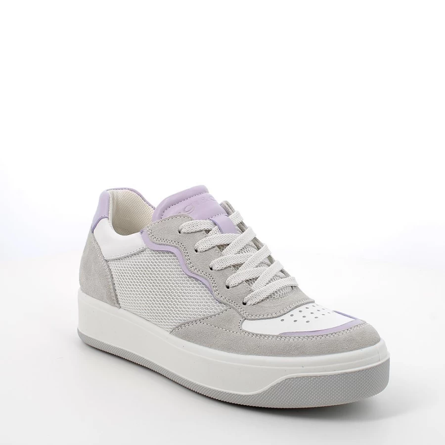 "Igi&Co Women's Pearl-Silver Sneakers - Stylish & Comfortable Footwear"