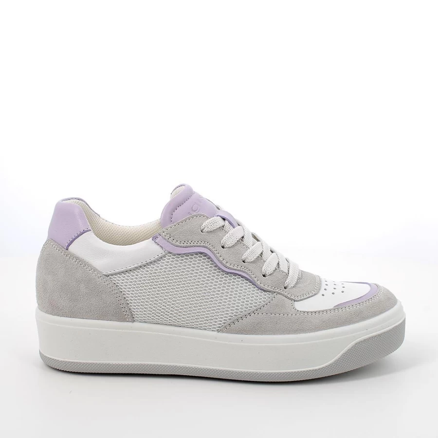 "Igi&Co Women's Pearl-Silver Sneakers - Stylish & Comfortable Footwear"