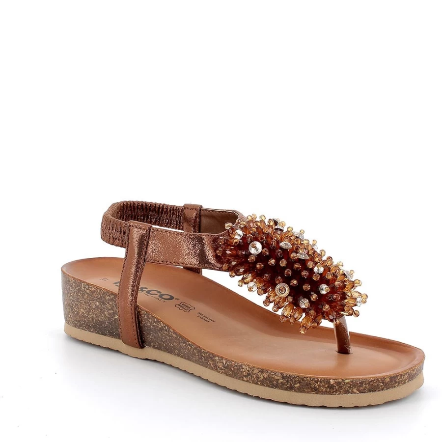 "Igi&Co Women's Bronze Flip Flop Sandals – Stylish & Comfortable"