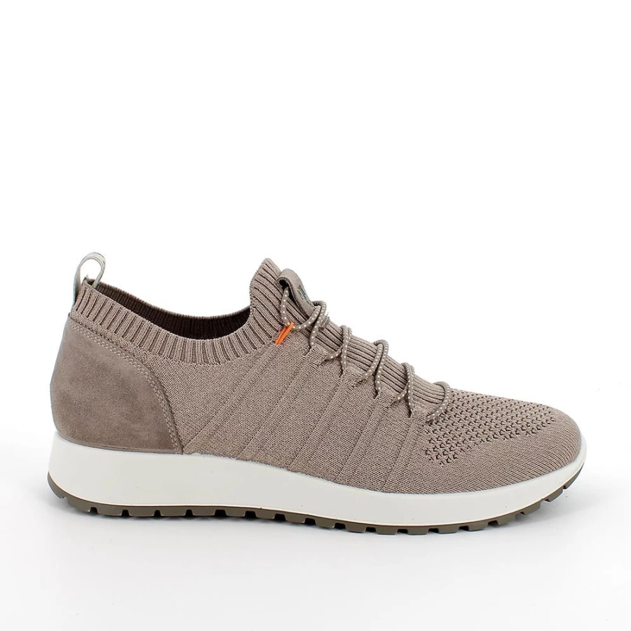 "Igi&Co Men's Beige Sneaker Sock Hybrid Shoes – Comfortable & Stylish"