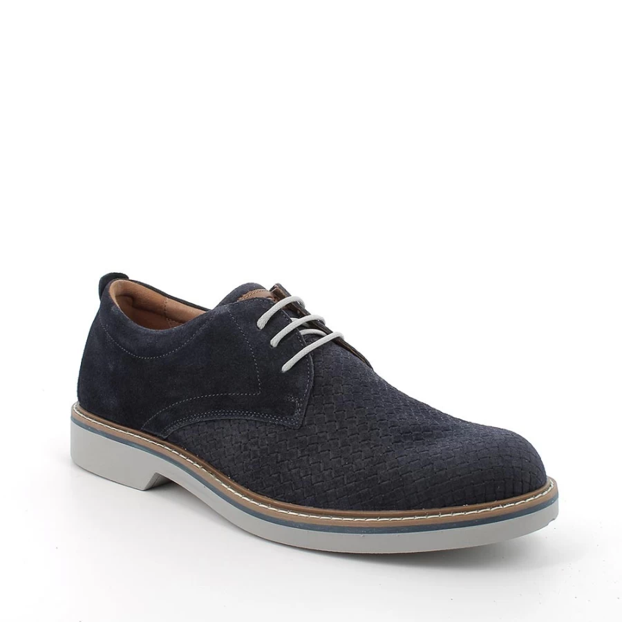 "Igi&Co Men's Blue Lace-Up Shoes – Stylish & Comfortable Footwear"