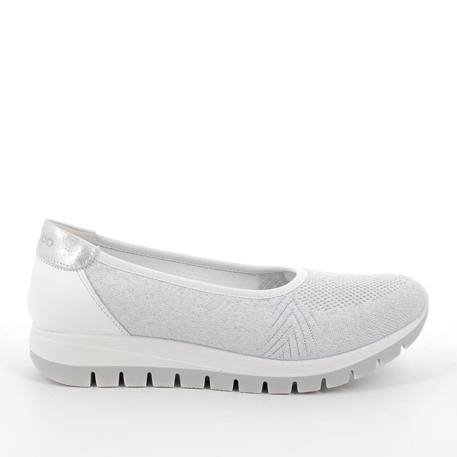 "Igi&Co Women's Mary Jane Shoes in White & Silver"