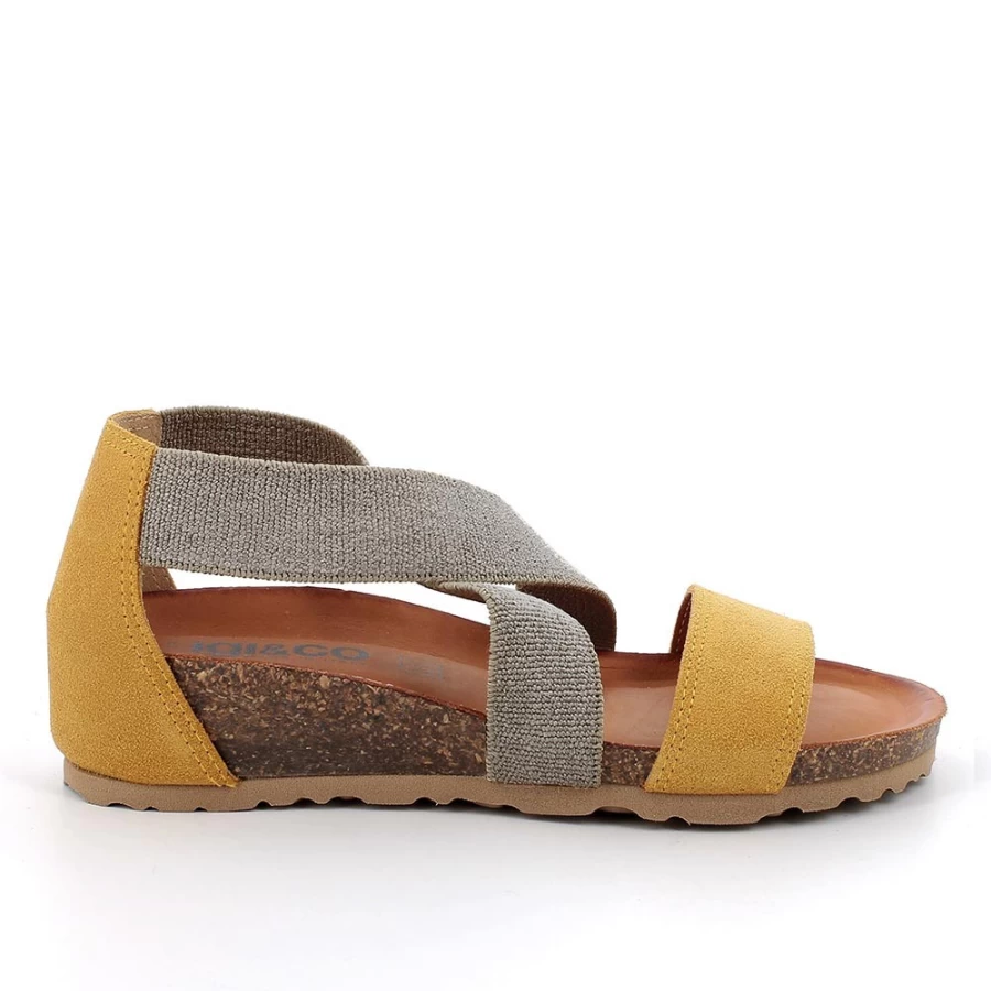 "Igi&Co Women's Leather Sandals in Ochre"