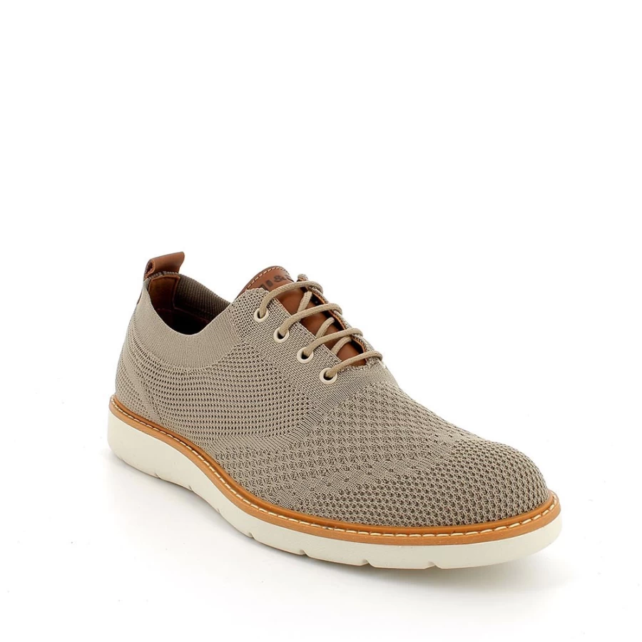 "Igi&Co Men's Beige Lace-Up Shoes – Classic Style & Comfort"
