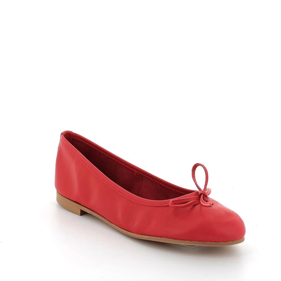 "Igi&Co Women's Red Leather Mary Jane Shoes"