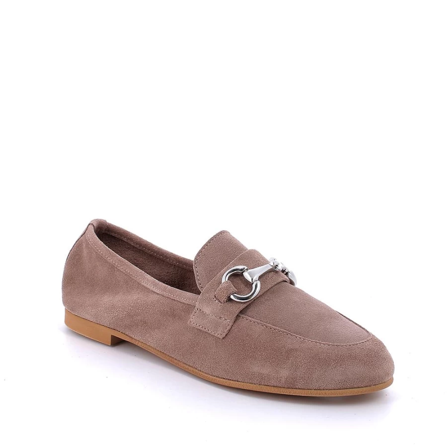 "Igi&Co Women's Taupe Leather Moccasin Shoes"