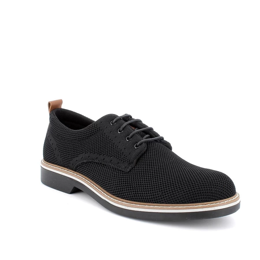 "Igi&Co Men's Black Lace-Up Shoes – Stylish & Comfortable Footwear"