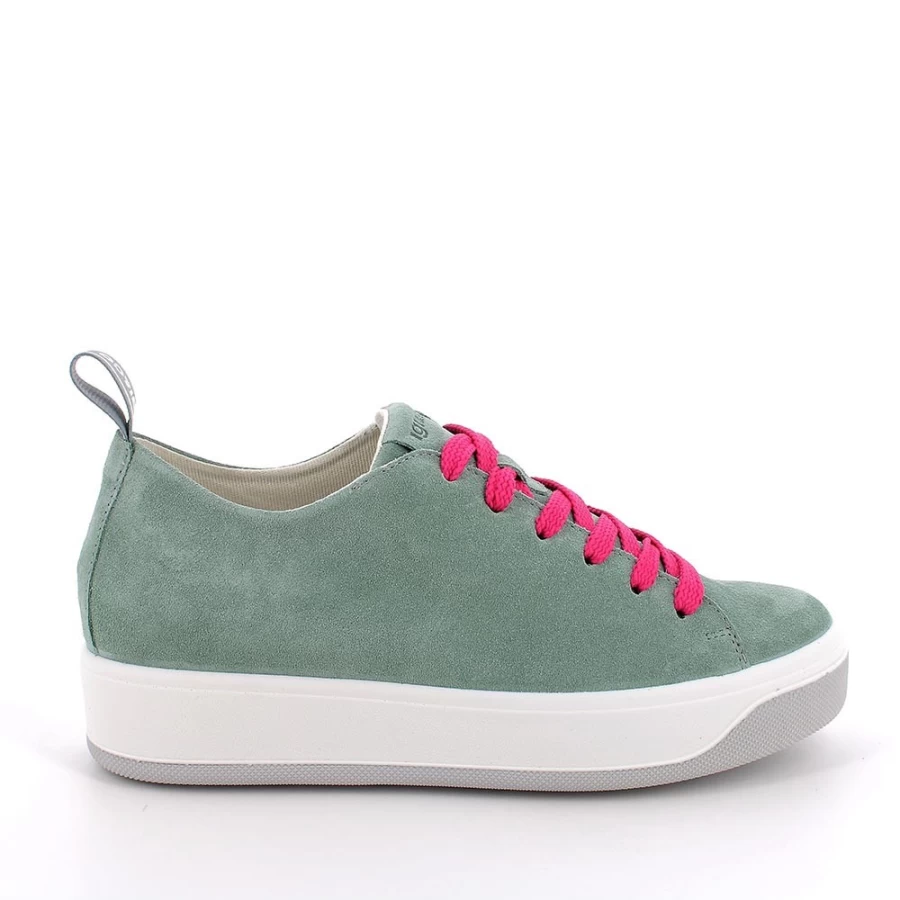 "Igi&Co Women's Mint Green Leather Sneakers"