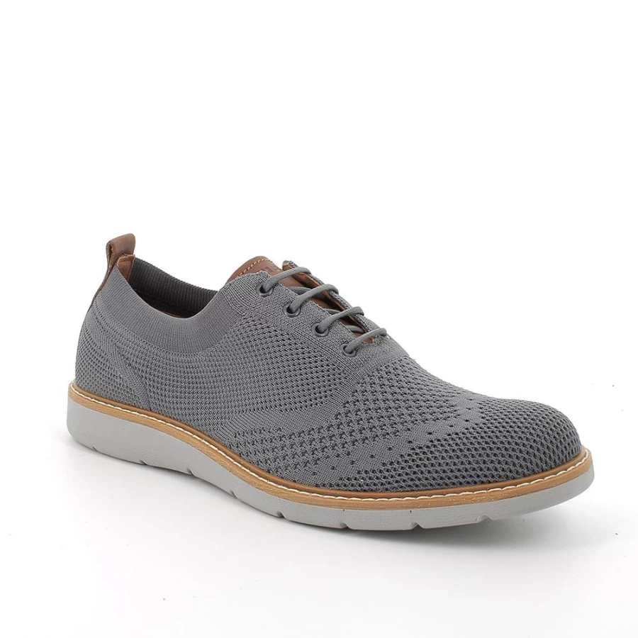 Igi&Co Men's Grey Lace-Up Shoes - Stylish & Comfortable Footwear