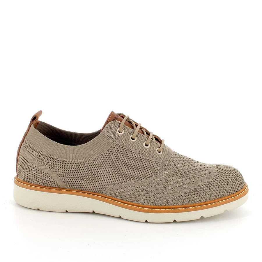 "Igi&Co Men's Beige Lace-Up Shoes – Classic Style & Comfort"
