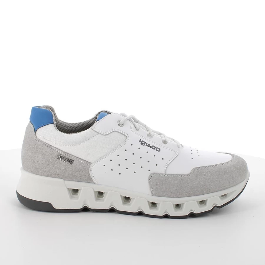 Igi&Co Men's White Gore-Tex® Surround Sneakers - Waterproof Breathable Athletic Shoes