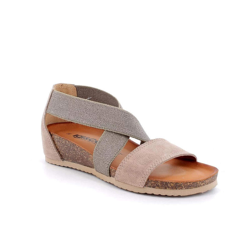 "Igi&Co Women's Taupe Leather Sandals – Stylish & Comfortable Footwear"