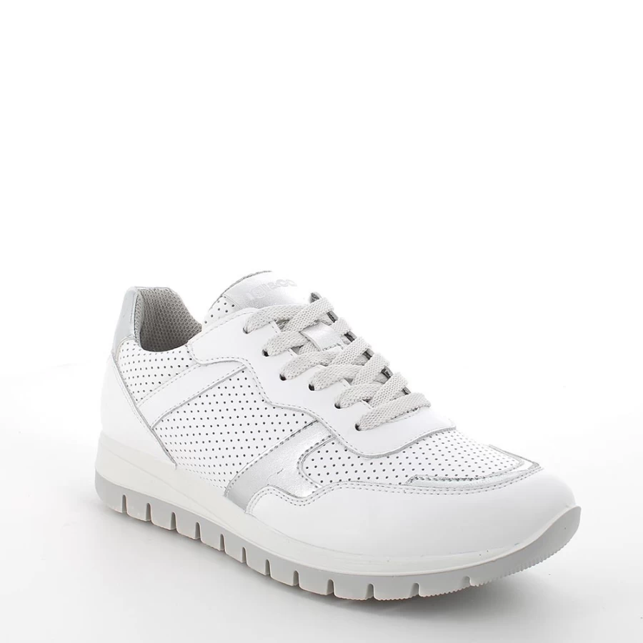 "Igi&Co Women's White Leather Sneakers – Stylish & Comfortable"