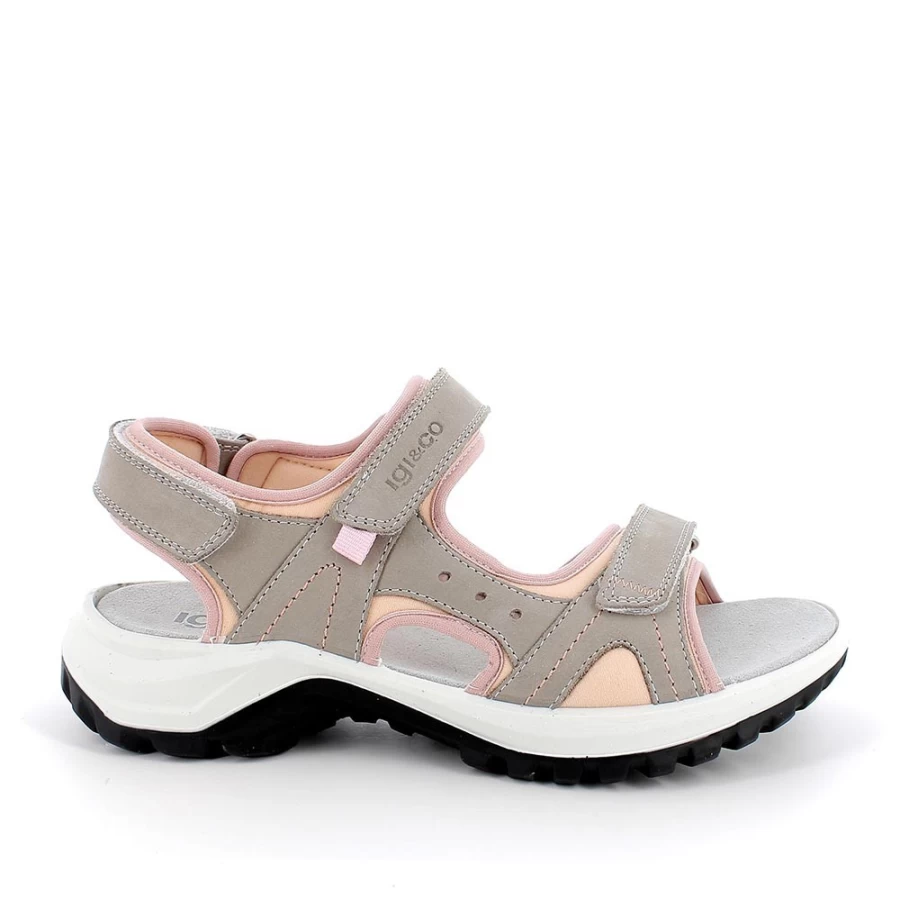 "Igi&Co Women's White Leather Sandals – Elegant & Comfortable Footwear"