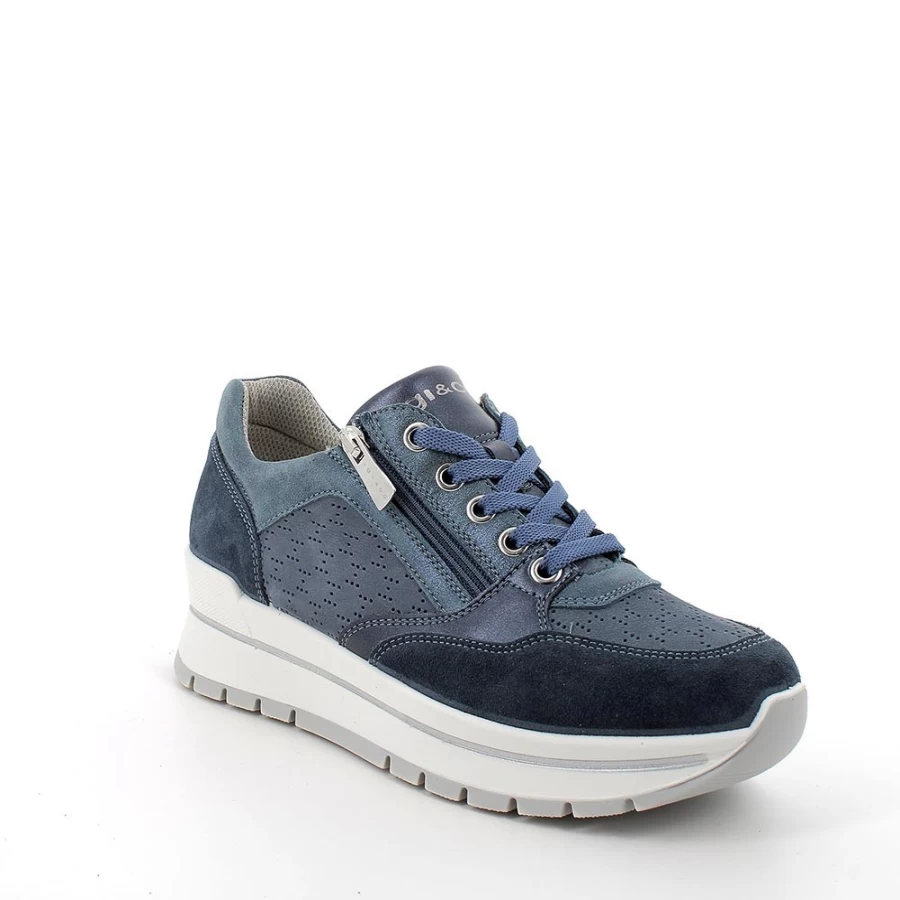 "Igi&Co Women's Leather Sneakers for Jeans - Stylish Casual Footwear"