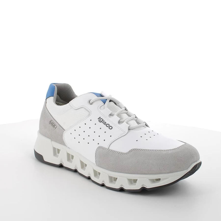 Igi&Co Men's White Gore-Tex® Surround Sneakers - Waterproof Breathable Athletic Shoes