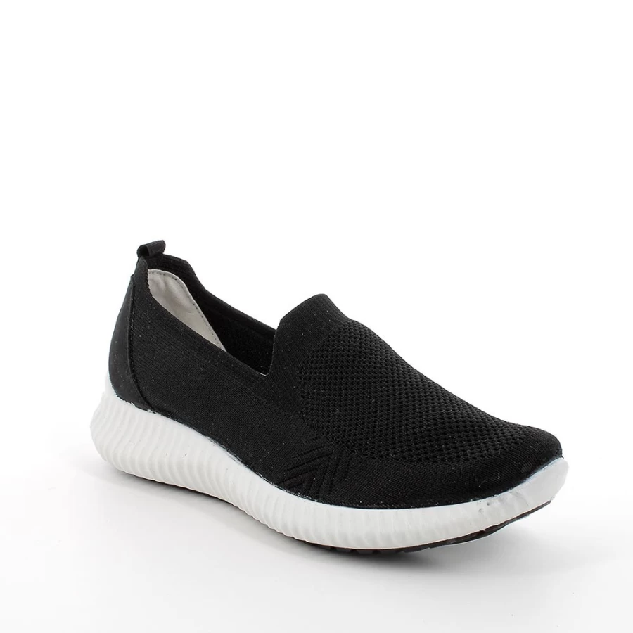 "Igi&Co Women's Black Sneaker Sock Shoes - Stylish & Comfortable"