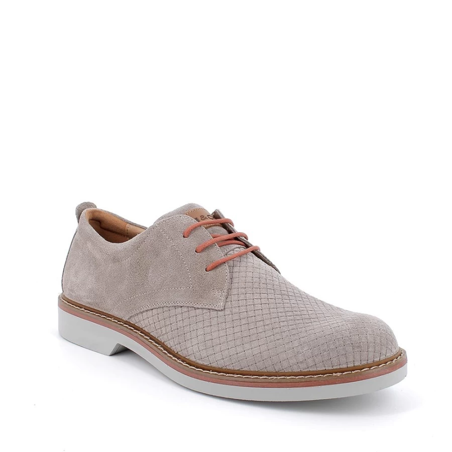 "Igi&Co Men's Dark Beige Lace-Up Shoes"