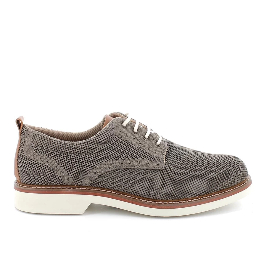 "Igi&Co Men's Taupe Lace-Up Shoes – Classic Style & Comfort"