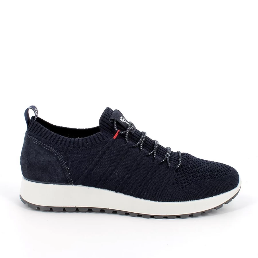 "Igi&Co Men's Blue Sneaker Sock Hybrid Shoes"