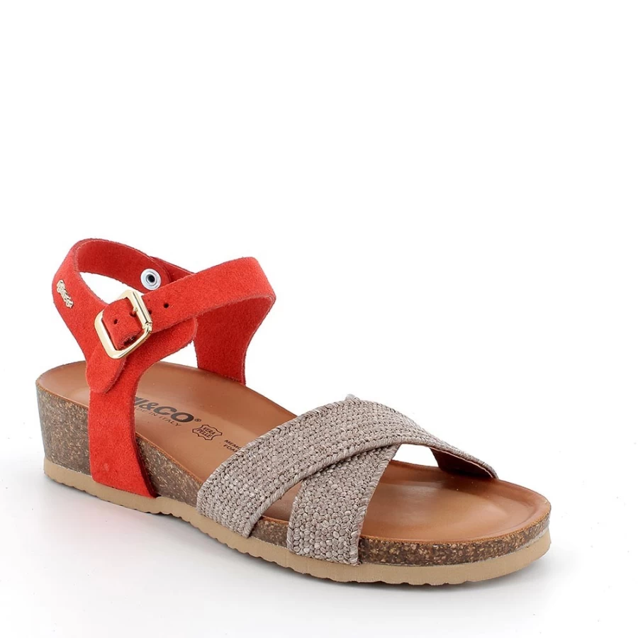 "Igi&Co Women's Coral Leather Sandals – Stylish & Comfortable"