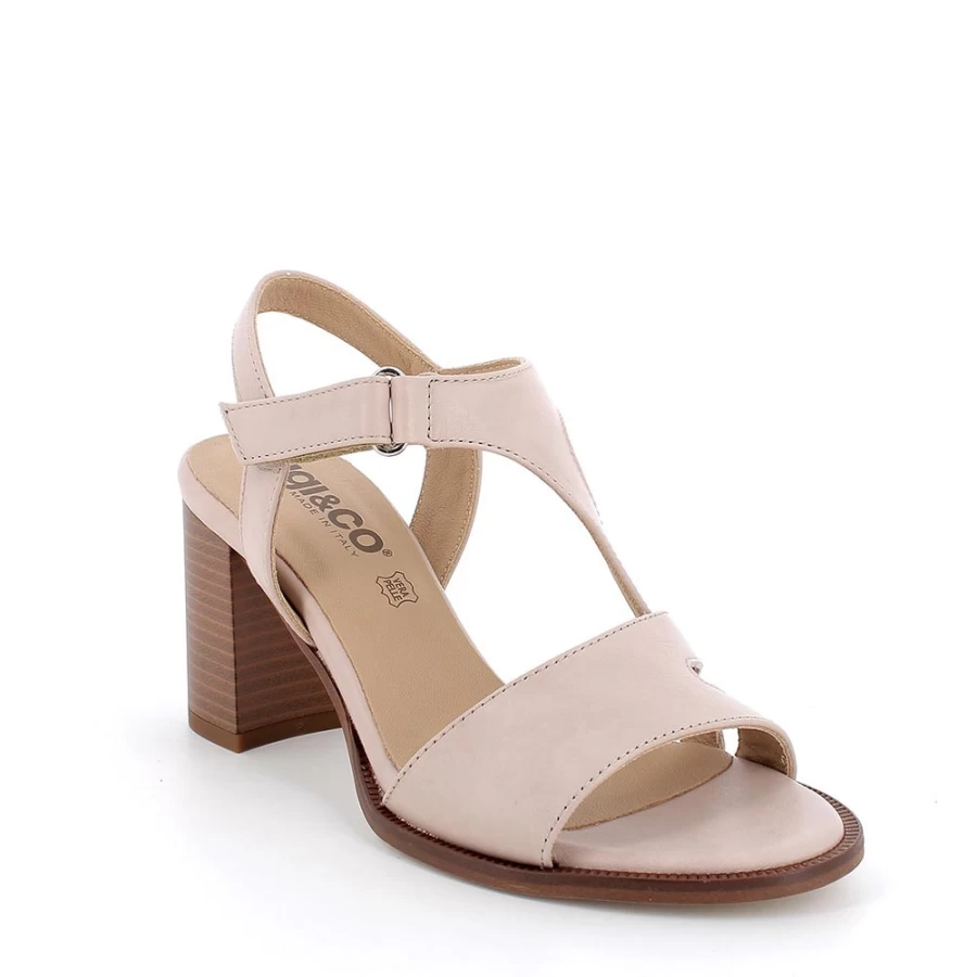 "Igi&Co Women's Leather Heeled Sandals – Elegant Ladies Footwear"