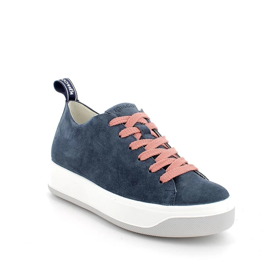"Igi&Co Women's Leather Sneakers for Jeans - Stylish Casual Shoes"