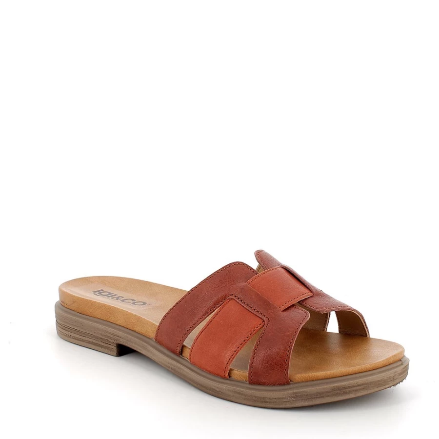 "Igi&Co Women's Brown Leather Sandals – Stylish & Comfortable Footwear"