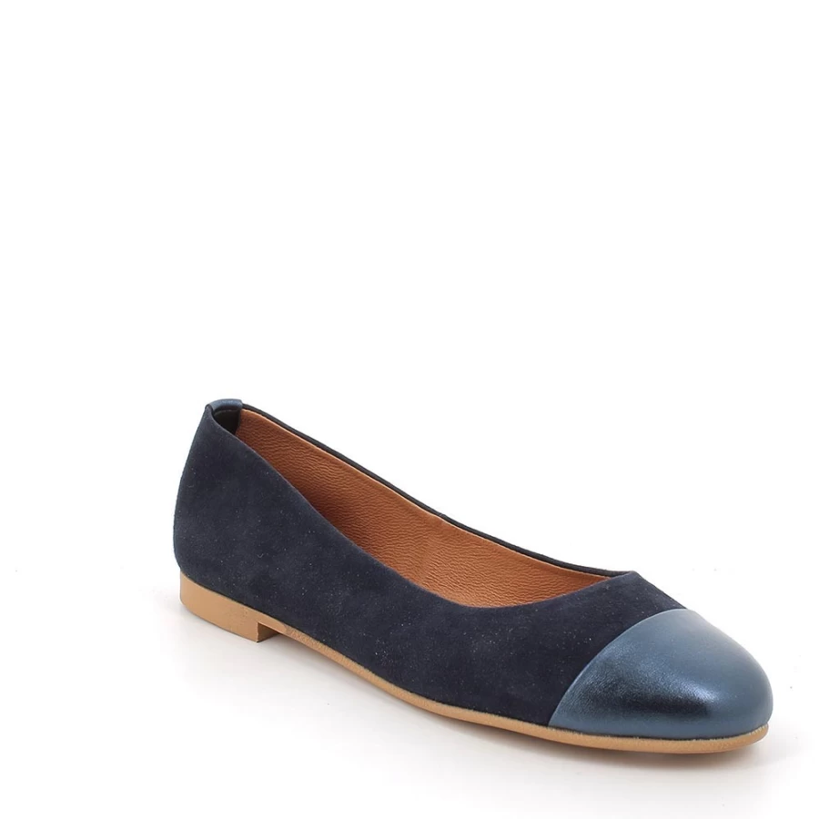 "Igi&Co Women's Blue Leather Mary Jane Shoes"