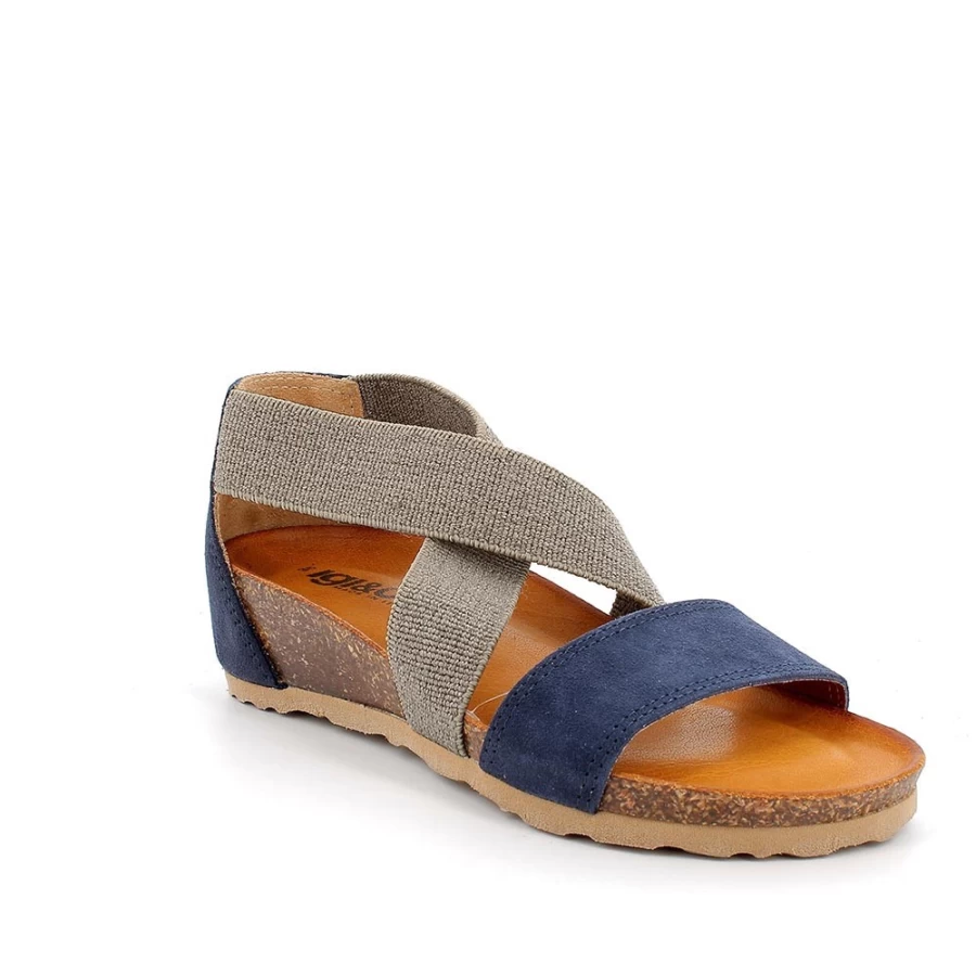 "Igi&Co Women's Blue Leather Sandals – Stylish & Comfortable Footwear"