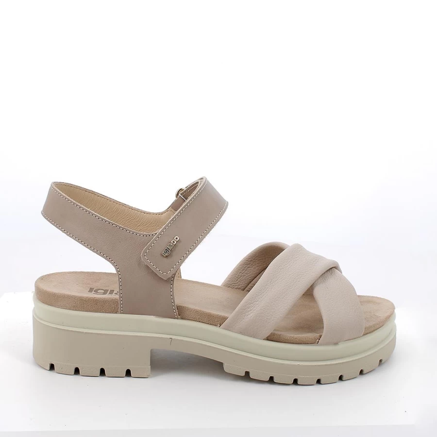 "Igi&Co Women's Brown Heeled Sandals - Fashionable Ladies Summer Footwear"