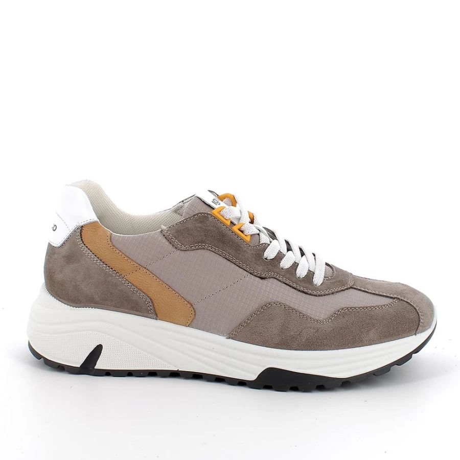 "Igi&Co Men's Dark Beige Sneakers – Stylish Casual Footwear"