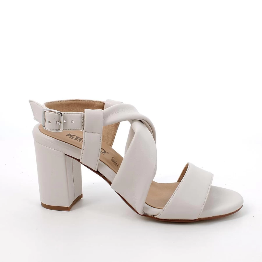 "Igi&Co Women's Ivory Heeled Sandals – Elegant Ladies Summer Shoes"