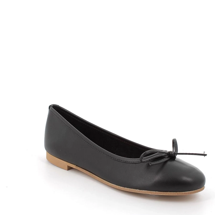 "Igi&Co Women's Black Leather Mary Jane Shoes"