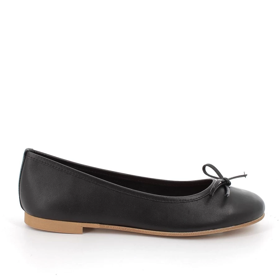 "Igi&Co Women's Black Leather Mary Jane Shoes"