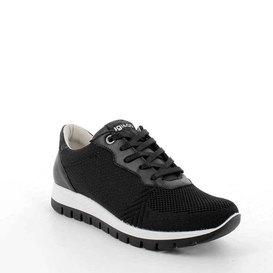 "Igi&Co Women's Black Sneakers - Stylish & Comfortable Footwear"