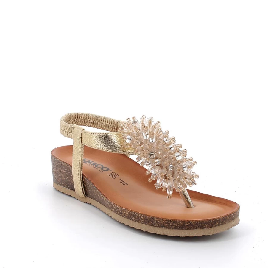 "Igi&Co Women's Platinum Flip Flop Sandals – Comfortable & Stylish"