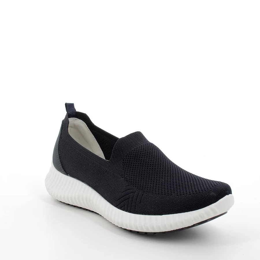 "Igi&Co Women's Blue Sneaker With Built-In Socks for Comfort & Style"