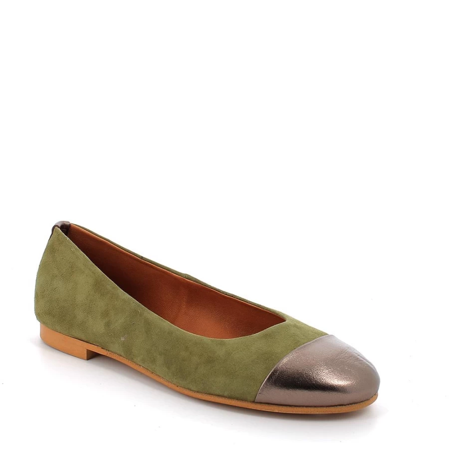 "Igi&Co Women's Mary Jane Leather Shoes in Leaf/Bronze"