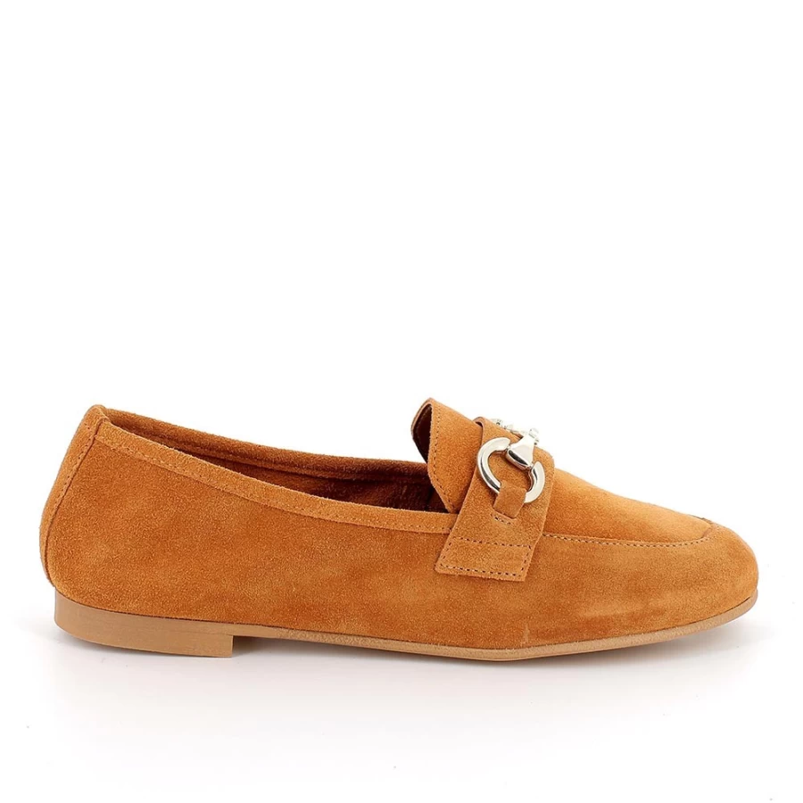 "Igi&Co Women's Leather Mocassin Shoes in Curry Color"