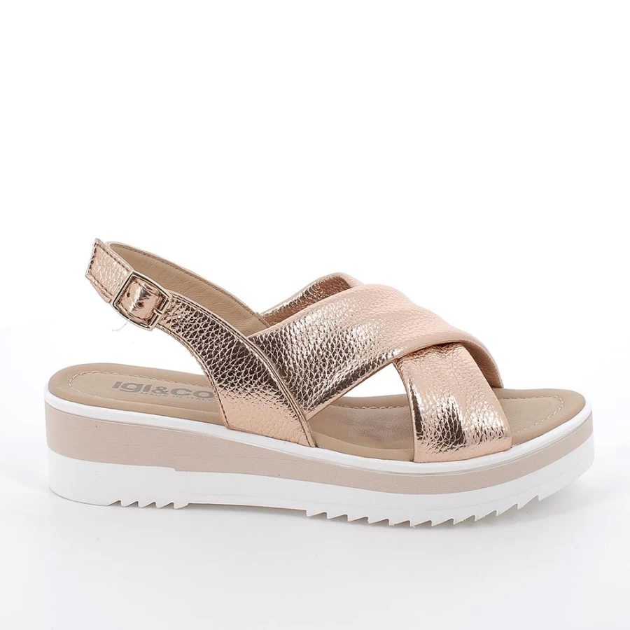 "Igi&Co Women's Powder Wedge Sandals – Stylish & Comfortable Footwear"