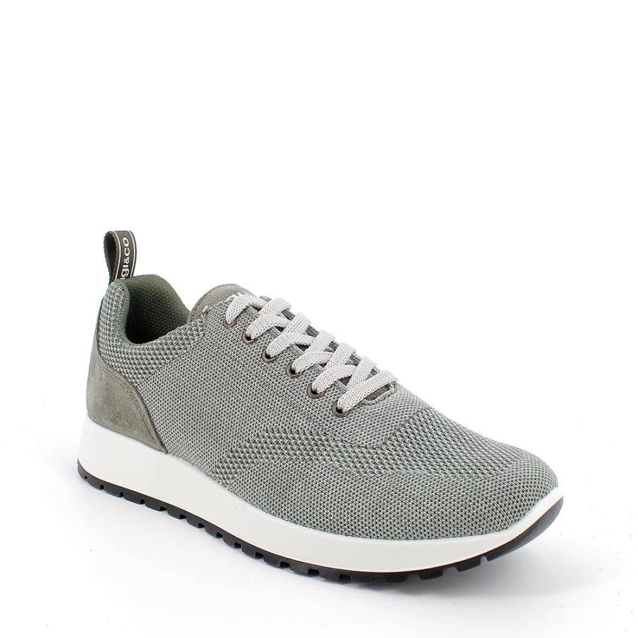 "Igi&Co Men's Military Green Sneakers - Stylish & Comfortable Footwear"