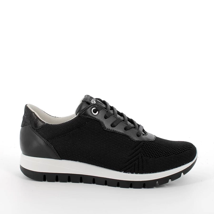"Igi&Co Women's Black Sneakers - Stylish & Comfortable Footwear"
