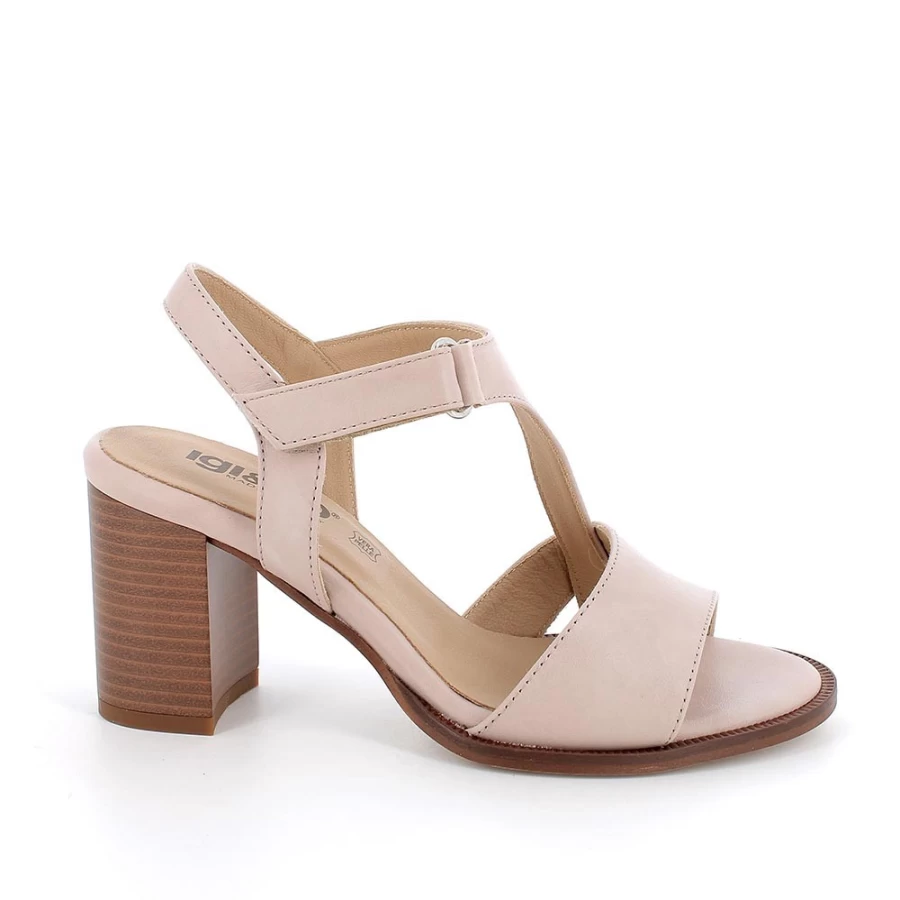 "Igi&Co Women's Leather Heeled Sandals – Elegant Ladies Footwear"